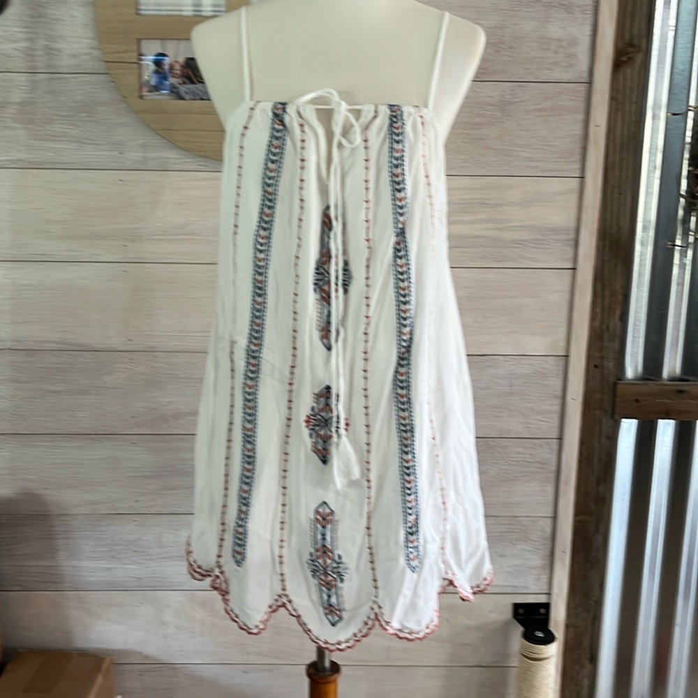 Lush White Boho Dress S